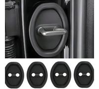 4pcs Protection serrure voiture,pour BMW 1 2 3 4 5 6 7 8 Series X1 X2 X3 X4,cache serrure portière couvercle antivol auto étanche anti-poussière anti-rouille,Black