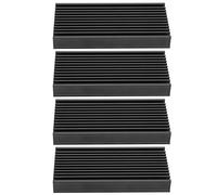 4pcs Q50x12.7x100 Aluminium Chip de chaleur Chip de refroidissement Fin de refroidissement pour la puce de la carte de circuit imprimé