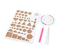 4Pcs Quilling Outils Papier Quilling Kit Outils Accessoires Set Papier Artisanat Modèle Conseil Art Craft Décoration DIY Conception Dessin Artisanat Outil(Blanc) Handcraft Materials