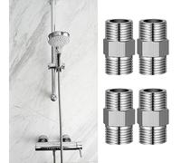 4Pcs Raccord de Tuyau Hexagonal 1/2 Pouce Utilisé pour Tuyau de Douche