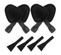 4pcs Racette Cheese Metal Raclette Pan avec spatule en nylon, Remplacement Pan de grill ratalette triangulaire pour fromage, dessert, plat d'accompagnement