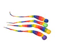 4pcs Rainbow Tail Ball - 62 Cm Balles À Queue Arc En ciels, Sûr Et Léger Attraper Queue Balle Molles, Boule Comète Arc En Pour E Nfants, Favorise La Motricité, L'activité Et Le Plaisir De Jeu Dans Le