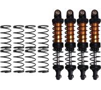 4PCS RC Amortisseur de choc métallique Double ressort en alliage 1/10 Scale Car Gold