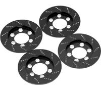 4pcs RC -Bremsmssempfindungs -Simulationsrad -Alscheibe für 1,9 Zoll 1/10 Crawler Carblack