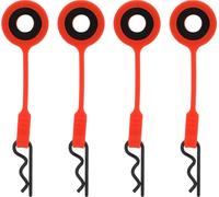 4pcs RC -Corps de voiture agrafes broches support fixe -métal de silicone universelle pour 1/10 modèle endommagé