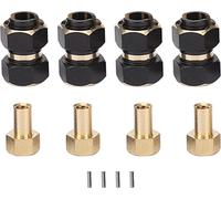 4PCS RC HEX Hub 10mm Messingräder Verlängerungsantriebsadapter für Traxxas TRX4M 1/18 Crawler
