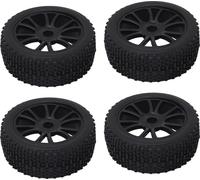 4pcs RC -Pneus en caoutchouc 12 trous Parfaites fonction de rembourrage de force d'adhérence Rim pour 1/8 voiture