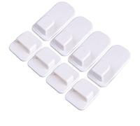 4pcs Remote Contrôle Crochet TV Air Climatiseur Télécommande Mur Auto-adhésif Crochet Mural Mural Crochet pour Maison Et Le Bureau, Crochet du Support De Télécommande, Crochet De Rangement De