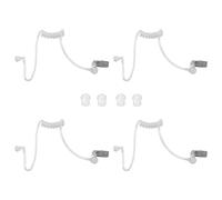4PCS Remplacement Air Tube Acoustique Casque Talkie-walkie avec Clip de Fixation Compatible avec Motorola Kenwood Baofeng Walkie Talkie