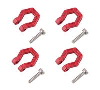 4PCS Rescue Lock Catch Assembler des pièces de remplacement,Boucle de remorque de voiture RC, Métal Remorquage Manille de verrouillage pour RC Escalade Crawler Car, Boucle de remorque voiture RC,