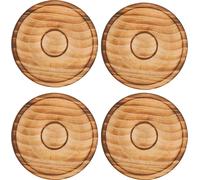 4pcs ronde bracelet en bois plateau d'affichage innovantes décoratives perles grang pour les armoires