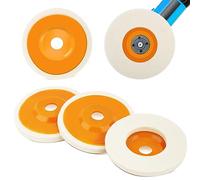 4Pcs Roue De Polissage En Laine, 98mm Dia Roue De Polissage, Polissage Meuleuse D'Angle Bore Dia 16mm, Pour Meuleuse d'Angle 4 Pouces, Pour Meuleuse d'Angle, Outil Rotatif, Outil De Meulage