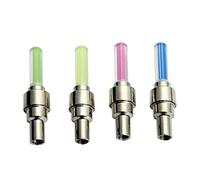 4pcs Roue de Vélo Flash Lumière LED Pneu Valve Cap Light pour Voiture, Vélo, Moto - Eclairage Pièces et Accessoires