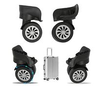 4PCS Roues de Rechange de Bagages,Roues pivotantes de Rechange pour Valise Universelle,Valise pivotant Roues Accessoire de Remplacement, pour Caisse de Voyage Ordinaire