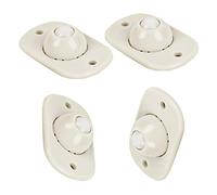 4pcs Roulettes à Billes Pivotantes Auto-adhésives pour Boîte Rangement Poub
