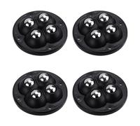 4pcs roulettes Auto-Adhésives, Patin Glisseur Curseur à Café pour Comptoir Curseurs de Déplacement de Meubles Déplacement pour Appareils Électroménagers pour Appareils de Cuisine (Rondes, 4 Boules)