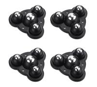 4pcs roulettes Auto-Adhésives, Petites roulettes pour Meubles Faciles à Déplacer pour Appareils Électroménagers roulettes pour Appareils Électroménagers de Cuisine (Triangle, 4 Billes)