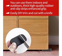 4PCS Rubber Furniture Levelers Anti Slip Multi-Purpose Flexible Composite Wedges Shims for Leveling Table Chair Feet Stable pour Sols Fenêtres