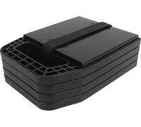 4PCS RV Jack Pad empêchent les jacks de s'enfoncer Anti -glissement -résistant aux intempéries -niveau -bloc pour camper caravane remorque noir
