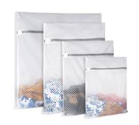 4pcs Sacs a linge en mailles durables pour le sac de lavage reutilisable (1xx-grand 24 x 24 pouces 1x-grand 20 x 24 pouces 1 grand 16 x 20 pouces