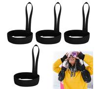 4pcs Sangle de Sécurité pour Gants de Sport,Sangles de Poignet Élastiques pour Gants de Ski et de Snowboard,pour Ski Sports Plein Air Suspension Gants Accessoires