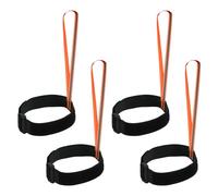 4pcs Sangle Gant, 31,3x25,3cm Laisse Gants Ski Réfléchissantes Dragonne Ski Dragonne Gant Laisse Snowboard pour Ski Sports Plein Air Suspension Gants Accessoires (Orange)