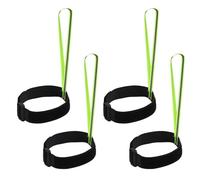 4pcs Sangle Gant, 31,3x25,3cm Laisse Gants Ski Réfléchissantes Dragonne Ski Dragonne Gant Laisse Snowboard pour Ski Sports Plein Air Suspension Gants Accessoires (Vert)