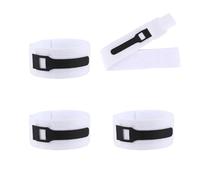 4pcs Sangles de Jambe pour Sonde Foley avec Bande de Silicone Antidérapante, Support Sonde Urinaire Sécurisé en Nylon 63x5cm pour Poche Jambe et Tube Drainage Confort Optimal (Noir)