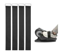 4pcs Sangles de Pédale de Machine Elliptique, Universelles Réglables Sangles de Pédale d'exercice de Jambe pour Rameur Colporteur d'Entraînement de Jambe Fitness pour Personnes Âgées