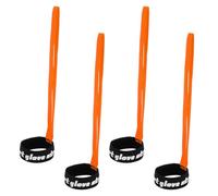 4pcs Sangles pour Gants de Ski, Laisse pour Gants de Ski en Polyester Sangles de Gants de Sport à Forte Élasticité avec Motif Accessoires de Ski pour Suspendre Les Gants(Orange)