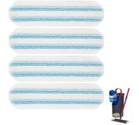 4Pcs serpillères en microfibre de rechange pour Vileda H2PrO et O-Cedar H2PrO - AQSACOKIYA - Lavables et réutilisables - Sans balai