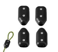 4pcs Serre-Câbles, 0,95cm Connecteur de Corde Réutilisable Boucle de Corde d'escalade en Plastique Attaches pour Cordes Tressées en Nylon de 7 à 8mm