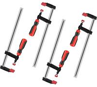 4Pcs Serre joint Menuisier, Serre-Joints à Vis de Bois malléable F Pince à Bois Métallique à Libération Rapide Pince-étau avec poignée pour Travail du bois, des Métaux et DIY 80 * 600mm