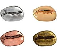 4Pcs / Set Grain de Café Café Épingle Cafetière Badges Broches Épingles Femmes Hommes Bijoux