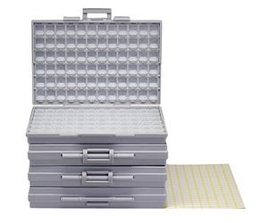 4PCS SMD SMT Resistor Capacitor 1206 0805 0603 Box Organizer Craft Beads Storage 144 Compartments for each box Expédier de Chine