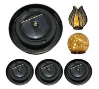 4pcs Solar Light Remplacement supérieur de 3, 15 pouces LED High-Brightness Remplacement des pièces de lumière solaire avec lampe chaude à LED pour jardin extérieur