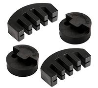 4pcs Sourdine de Violon, 2pcs Style Griffe & 2pcs Ronde Tourte Violon Silencieux Noir Violin Mute Ultra Pratique Silencieux pour Instruments de Musique
