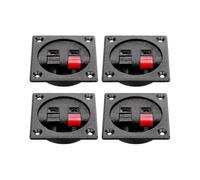 4PCS Speaker Box Terminal Cup, Spring Square Subwoofer Box Terminal Binding Post Connector for DIY Edition 1