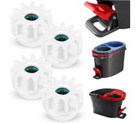 4Pcs Spin Mop rechange pour balai franges, seau rotation roulement embrayage pignons rechange compatibles avec Ocedar, pignons roulement unidirectionnel pour Vileda et autres balais rotatifs