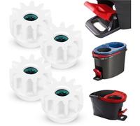 4Pcs Spin Mop rechange pour balai franges, seau rotation roulement embrayage pignons rechange compatibles avec Ocedar, pignons rou