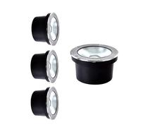 4PCS Spot Exterieur - 20W Spots LED Encastrables Au Sol, Lumières De Chemin Encastrées Étanches IP67, Lumière De Paysage De Décoration Extérieure LED/pour L'extérieur/umière De Cour Enterrée ( Color :