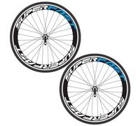 4pcs Stickers de vélo 1.2 Largeur décoratif décalage de Roues pour la Roue pour Jantes peignant Le Bleu Blanc