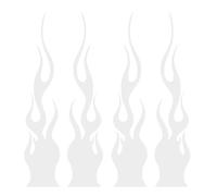 4pcs Stickers Flame - Sticker de la Voiture à Flamme | Décalcomanies côté Voiture Unique pour Les Sports de Course, Motos électriques, Planches à roulettes, Rayures, camions, Ordinateurs Portables et