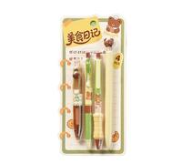 4PCS Stylo Gel Rétractable Twist Action Encres Gel Stylo Encres Noires Pointe Fine 0, 5MM Séchage Rapide pour la Prise de Notes Quotidienne Journalisation Sentiment Ensemble d ' Écriture de Mode