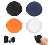 4pcs Support Autocollant pour Airtag, Support Adhésif Étanche Silicone pour Apple Air Tag Caché Étui Protection Traceur GPS pour Vélo Télécommande Bagages (Noir, Blanc, Orange, Bleu Marine)