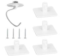 4pcs Support Fixation Batteur Socle, Organisateur Mélangeur Support Universel Batteur Sur Socle Accessoires Outils Rangement Compatibles avec Batteur à Bord Flexible, Batteur Plat, avec Vis