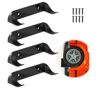 4pcs Support Mural pour Affichage Voiture, Support Voiture Jouet Vertical Voiture Modèle Étagère Compatible avec Lego Speed Champion pour Collection Voitures Passionnés Voitures (Noir)