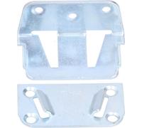 4PCS - Supports de rail de lit portable en acier inoxydable avec pièces de rechange solides