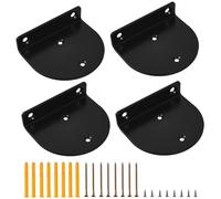 4Pcs Supports D'étagère L Muraux Flottants, Équerre D’étagères Semi-Circulaire Charge Lourde Flottant Equerre Etagere Murale Métal, Support Tablettes Murale Fixation Invisible pour Salon Chambre