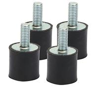 4PCS Supports en Caoutchouc M3 M5 M6, Anti Vibration Silent Block,pour Groupe Electrogene Silencieux, Compresseur Voiture, Évitez les interférences de vibration de la machine